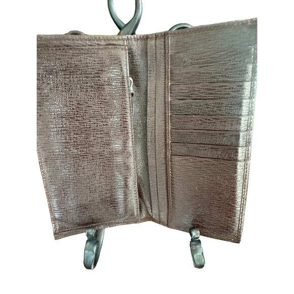 Salvatore Ferragamo Women's Long Wallet Bifold Leather Brown - Picture 2 of 11